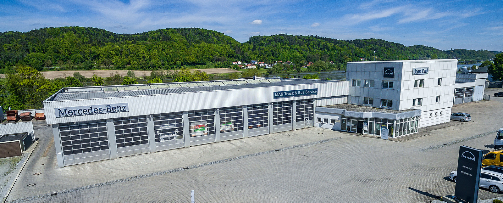 Das Paul Servicecenter in Vilshofen als Mercedes-Benz und MAN Partner